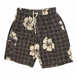 Panama Jack Men Plaid And Print Board Short - Brown bsl248