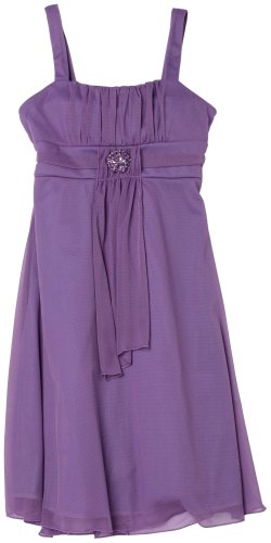 Ruby Rox Girls 7-16 Drape Front Emma W/ Broach