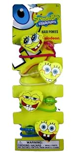 Spongebob Hair Ties - Nickelodeon Spongebob Squarepants Ponytail Holders (8 pcs)