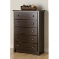Fremont Drawer Chest with Metal Knobs in Espresso Finish