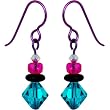 Handcrafted Fantasy Crystal Niobium Nickel Free Earrings MADE WITH SWAROVSKI ELEMENTS