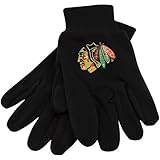 Chicago Blackhawks Black Team Work Utility Gloves