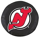 NHL New Jersey Devils Tire Cover (Black,Universal Small)