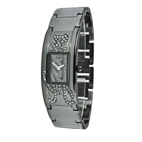 Guess - W12097L2 - Mini Autograph - Montre Femme - Quartz Analogique - Cadran Noir - Bracelet Acier Noir