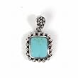 Silver Stone Pendants, Size: 25mm (1 inch)
