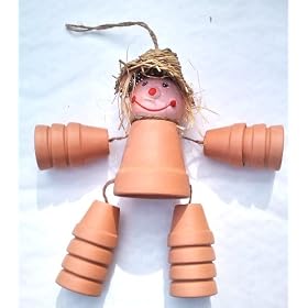 Decorative Flower Pot Man for Plant Pots and Gardens