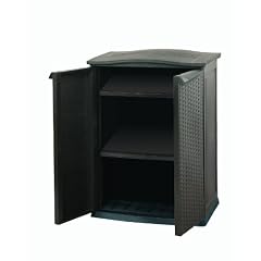 Keter 17190095 Universalschrank Rattan Style Mini Shed, Kunststoff, braun
