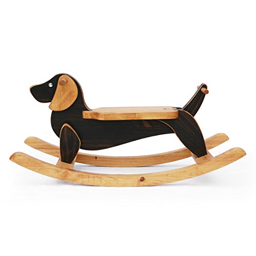 Handmade Wooden Ride On Rocking Dog Cyber Monday dirt cheap 2015