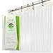 Premium PEVA Shower Liner/Curtain: Odorless & Mildew Resistant (with Magnets & Suction Cups). Eco Friendly 70 x 71 in. long - Clear Color
