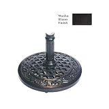Meadow Decor Amazon Umbrella Stand - Mocha Stone Finish (30 Lb)