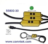 Conntek 30FT Feeder Cord 20A Feeder Cord Generator Plug 5 Wires to
6 Duplex US outlets (Booth Stringer, feeder cord, Factory Wired
Streamer) UPS ships same day 55800-30