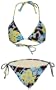 SABREE Floral Print String Bikini, X-Large, BL/BR, 306