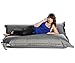 Sitonit Deluxe Bean Bag Chair, Black/White