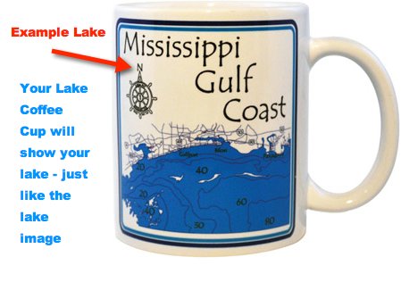 Apache Lake Coffee Cup - Lake Gifts - Lake House Kitchen - Maricopa AZ