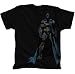 DC Comics Batman Distressed Dark Grey Adult T-shirt