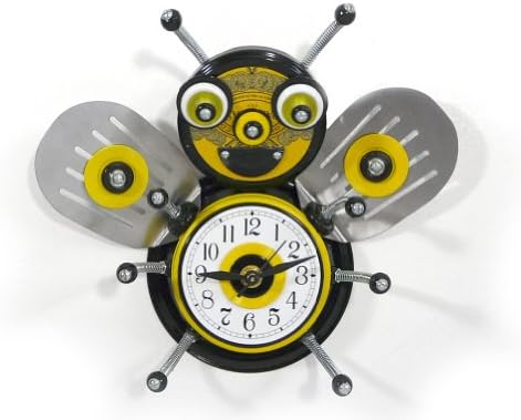 Jolly Bee - Culinary Creature Clock Sculpture / Kitchen Wall Clock