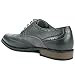 Alpine Swiss Zurich Mens Wing Tip Oxfords TwoTone Brogue Medallion Gray 12 M US