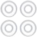 12 Gauge Clear Rubber O-Ring 4-Pack