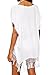POSESHE Women's Swimwear Knitted Crochet Tunic Cover up/Beach Dress