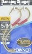 Dancing Stinger Hook Titanium Gold Size 5/0 Long Loop 2per pk - Fishing - Hooks