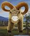 Big Horn Sheep Plush Animal 15 Inches - Stuffed Ram (Buster)