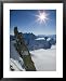 Aiguille du Midi, French Alps, Chamonix, France Framed Art Poster Print by Walter Bibikow, 25x31