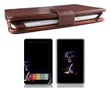 Bundle Monster Barnes & Noble Nook Genuine Leather Case Cover Jacket + Skin Art Decal Sticker + Screen Protector Ebook Accessories Combo - Fit 3G and Wifi Version