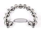 Rhythm Tech RT Pro 10 Tambourine, Black/Gray, Stanless Steel Jingles