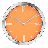 DecoMates Non-Ticking Silent Wall Vivid (Orange)
