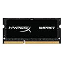 Kingston HyperX Impact Black 8GB 1600MHz DDR3L CL9 SODIMM 1.35V Laptop Memory (HX316LS9IB/8)