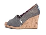Toms - Womens Silver Azar Wedges