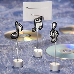 Musical Note Wedding Place Card Holders - Unique Wedding Favors, 60