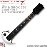 Oak Black Neck Skin by WraptorSkinz Skin fits Nintendo Wii & XBOX 360 Guitar Hero III (3) Les Paul Controller (GUITAR NOT INCLUDED)