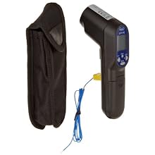 Supco LIT11TC Laser Infrared Thermometer with Probe, -60 to 700 Degrees C, -76 to 932 Degrees F, Accuracy of + or - 1 Degree C
