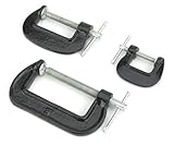 Tradespro 835137 C-Clamp Set, 3-Piece