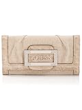 GUESS Rachelle Check Clutch Wallet, IVORY