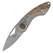 M-Tech Folding Knife Frame Lock Maple Burl Wood