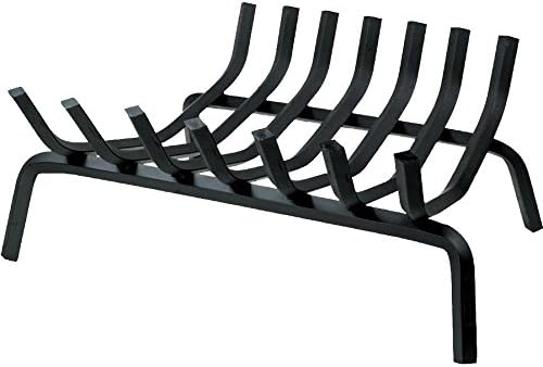 Dagan Industries GTG Series 36 1/2-Inch Tapered Style Black Steel Fireplace Bar Grate