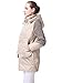 MIYA Women's Warm Thickened Hooded Down Jacket Women Long Overcoat for Women Coat
