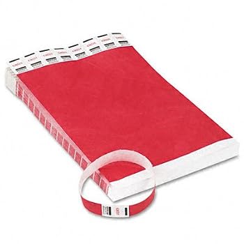 Set A Shopping Price Drop Alert For Advantus Crowd Management Tyvek Wristbands, Sequentially Numbered, Red, Pack of 500 (AVT75510)