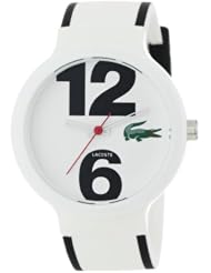 Lacoste Goa White Dial Polyurethane Strap Unisex Watch 2010542