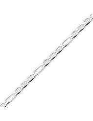 Sterling Silver 4.5mm Figaro Anchor Chain - 18 Inch