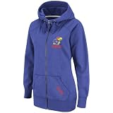 NCAA Women's Kansas Jayhawks Pulse Full-Zip Hoodie (Royal, Medium)