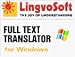 LingvoSoft software Translator 2007 English <-> French for Windows