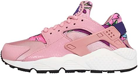 Nike Women's Wmns Air Huarache Run Print, FLORAL-PINK GLAZE/VRSTY PURPLE-SL-BLACK, 7 US