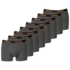 HEAD Herren Boxer Boxershort Unterhose 8er Pack dark shadow 862 - XL