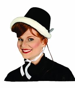 Alexanders Costumes Dickens Caroler Hat, Black, One Size