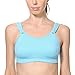 La Isla Women's High Impact Full Coverage Wire Free Non Padded Run Sports Bra