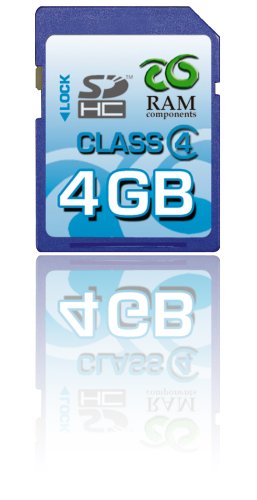 City Travel Guides Discounted   : RAM Components 4GB Secure Digital High Capacity Speicherkarte (SD HC Class 4 Card) für Casio Exilim EX Z1080