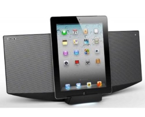 Sony Micro-System CMTV50IP - Docking Station per iPod, iPhone, iPad con CD, AM/FM Radio e USB Integrato, Colore Grigio/Bianco Sony Micro-System CMTV50IP - Docking Station per iPod, iPhone, iPad con CD, AM/FM Radio e USB Integrato, Colore Grigio/Bianco